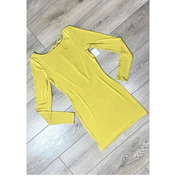 NWT Intimately Free People Call Me Later Mini Dress Ceylon Yellow - Picture 5 of 16